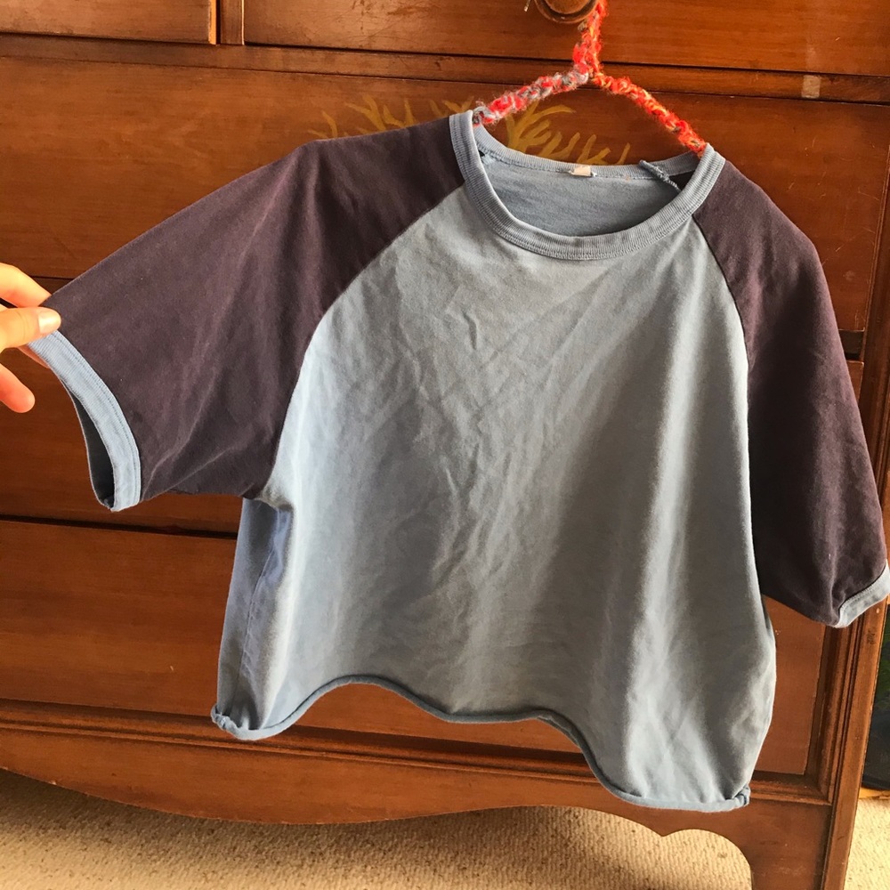 vintage blue tomboy shirt